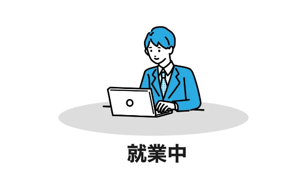 就業中